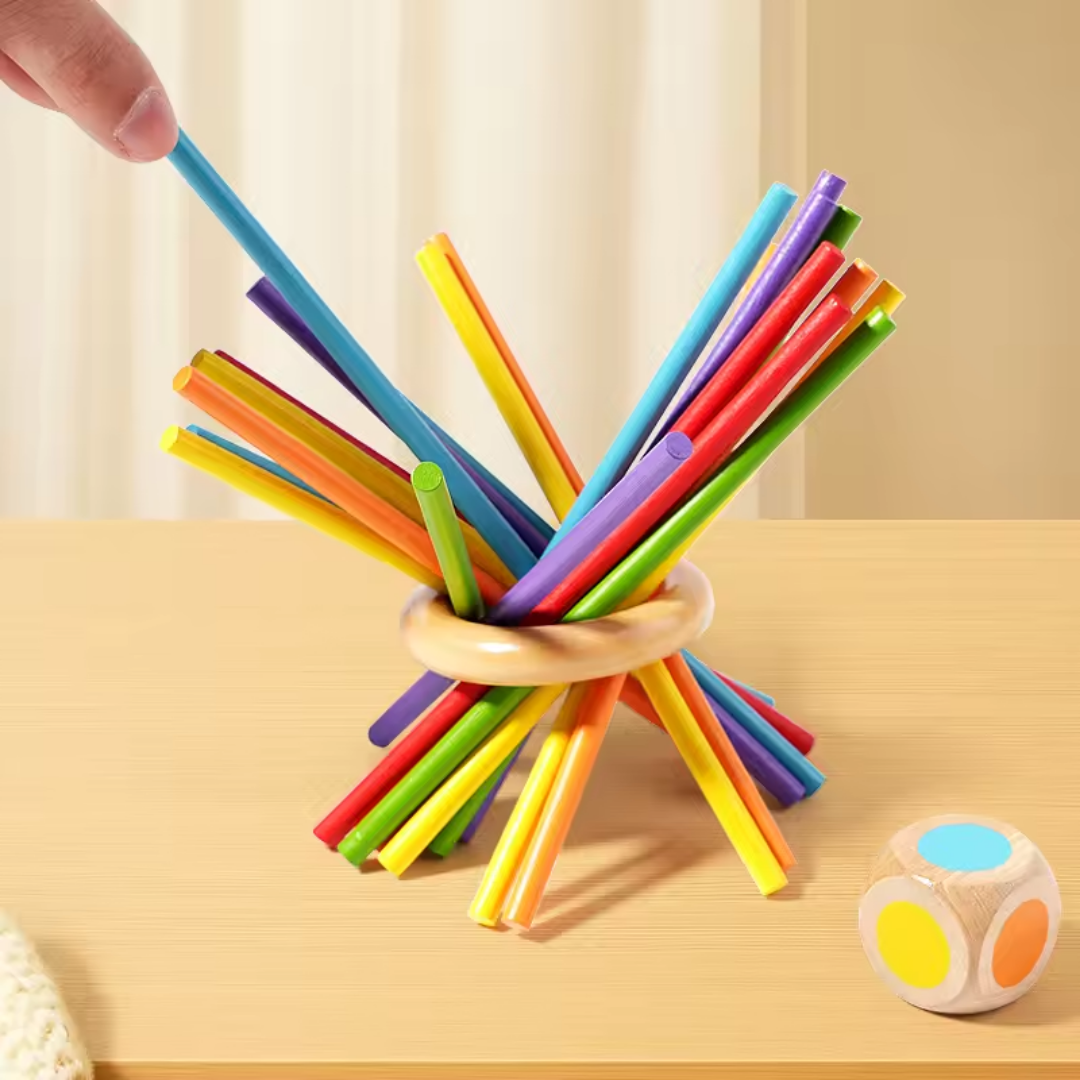 Wooden Stacking Tower Game – Develop Fine Motor Skills from Age 3