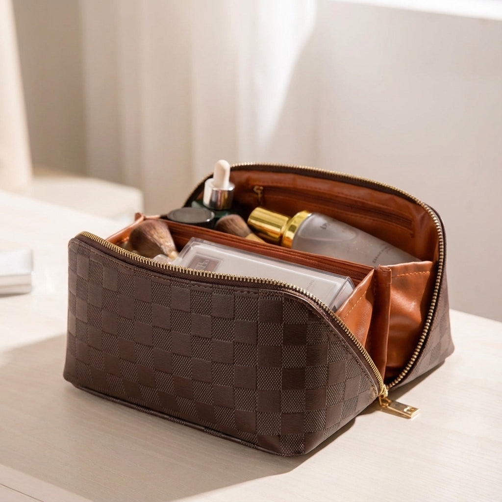 Cosmetic bag with separate compartments – waterproof