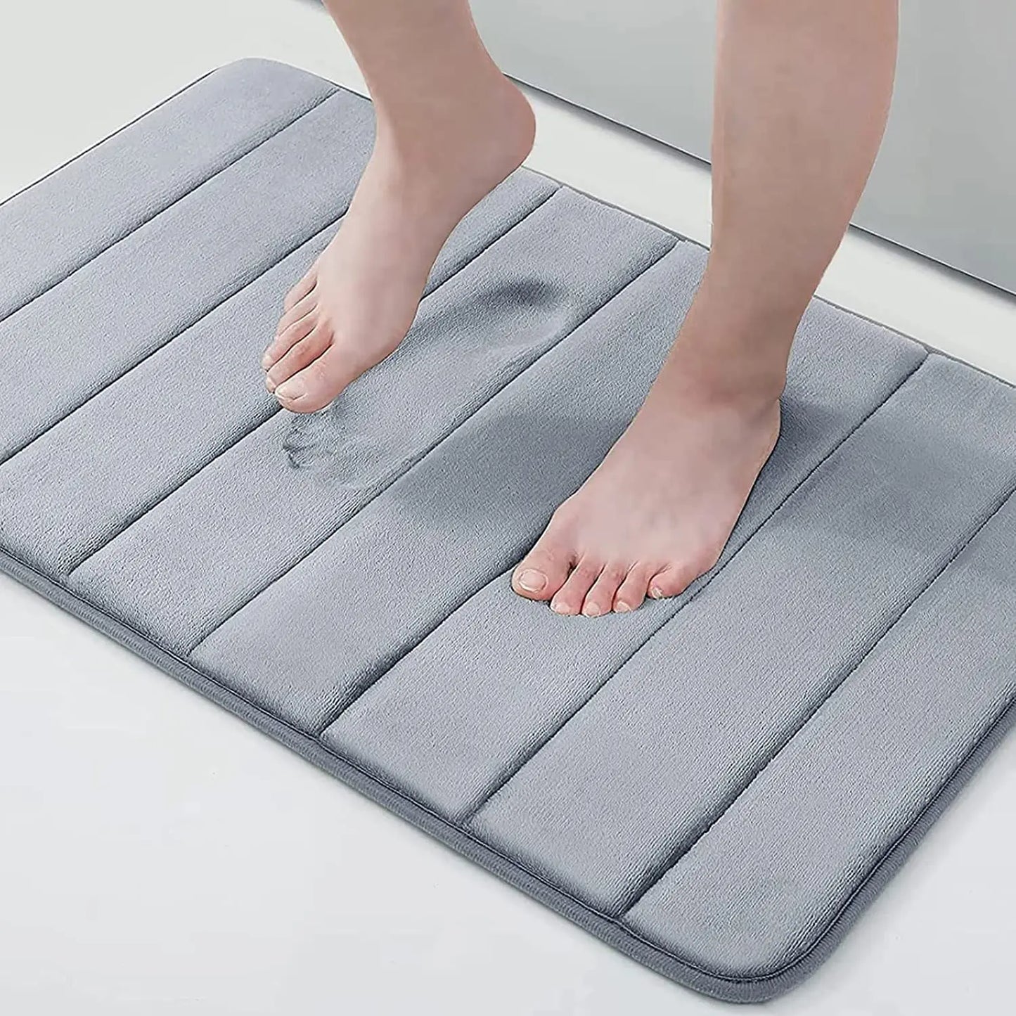 Memory foam bath mat non-slip with 3D design