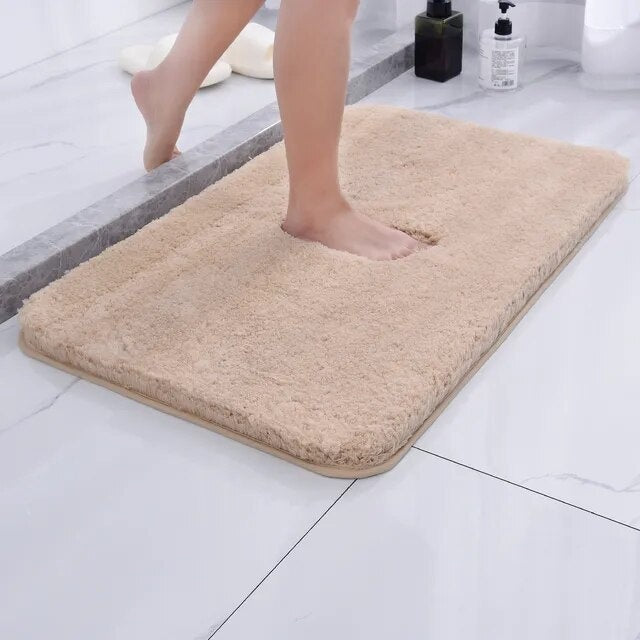 Microfiber Bath Mat Non-Slip – Soft, Absorbent, and Washable