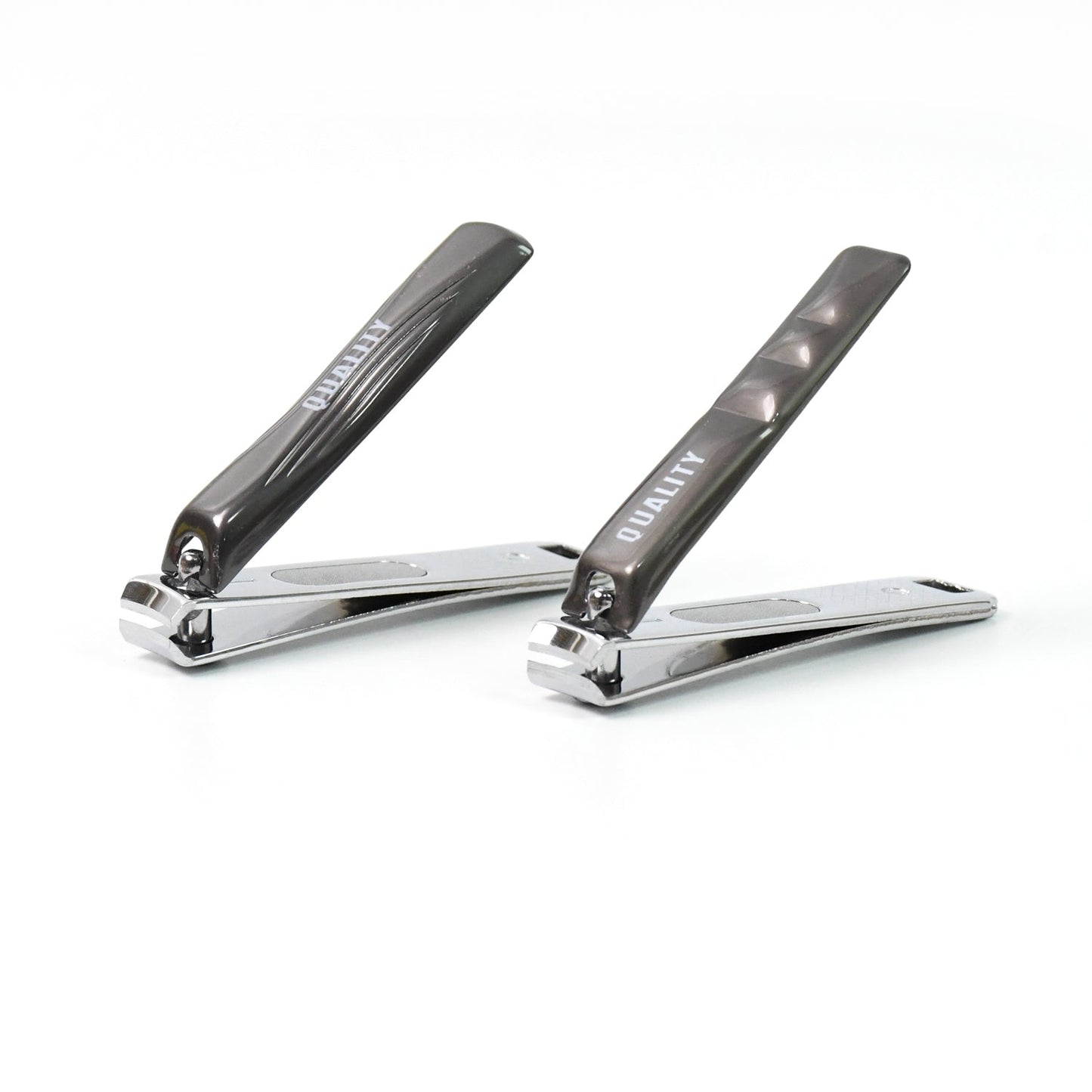 Stainless steel folding nail clipper with nail file