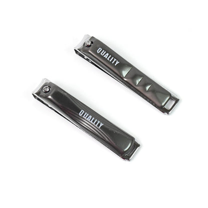 Stainless steel folding nail clipper with nail file