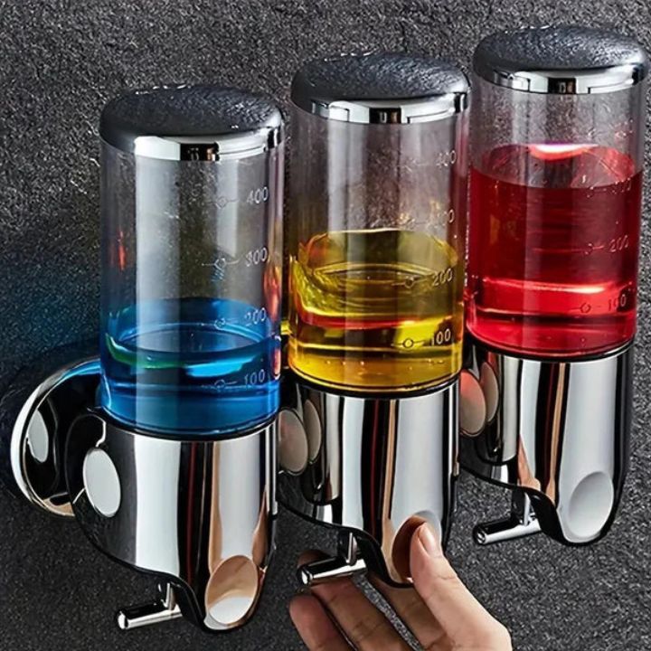 Wall-mounted soap dispenser – 500 ml capacity with pump mechanism