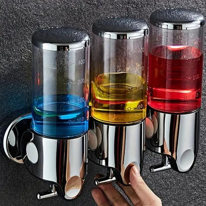 Wall-mounted soap dispenser – 500 ml capacity with pump mechanism