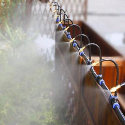 Garden misting system 20 m – irrigation & cooling with 20 brass nozzles