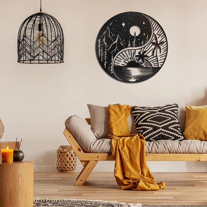Metal wall decoration tree of life with birds