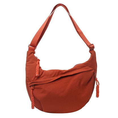 Nylon Crossbody Bag with Multiple Compartments – Lightweight and Practical