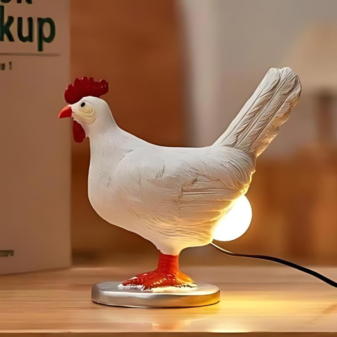 Chicken Table Lamp – Funny Decoration with Warm Light