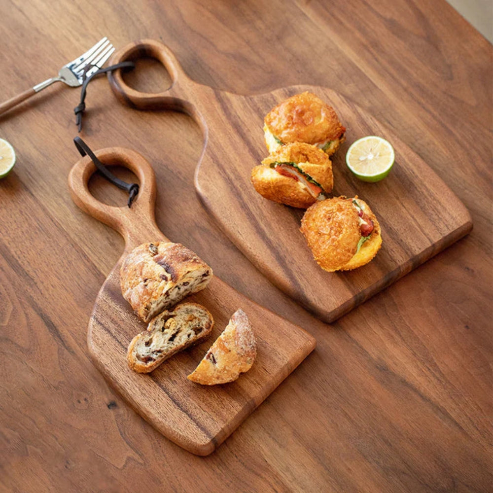 Walnut Cutting Board Set of 2 – With Loop Handle for Hanging