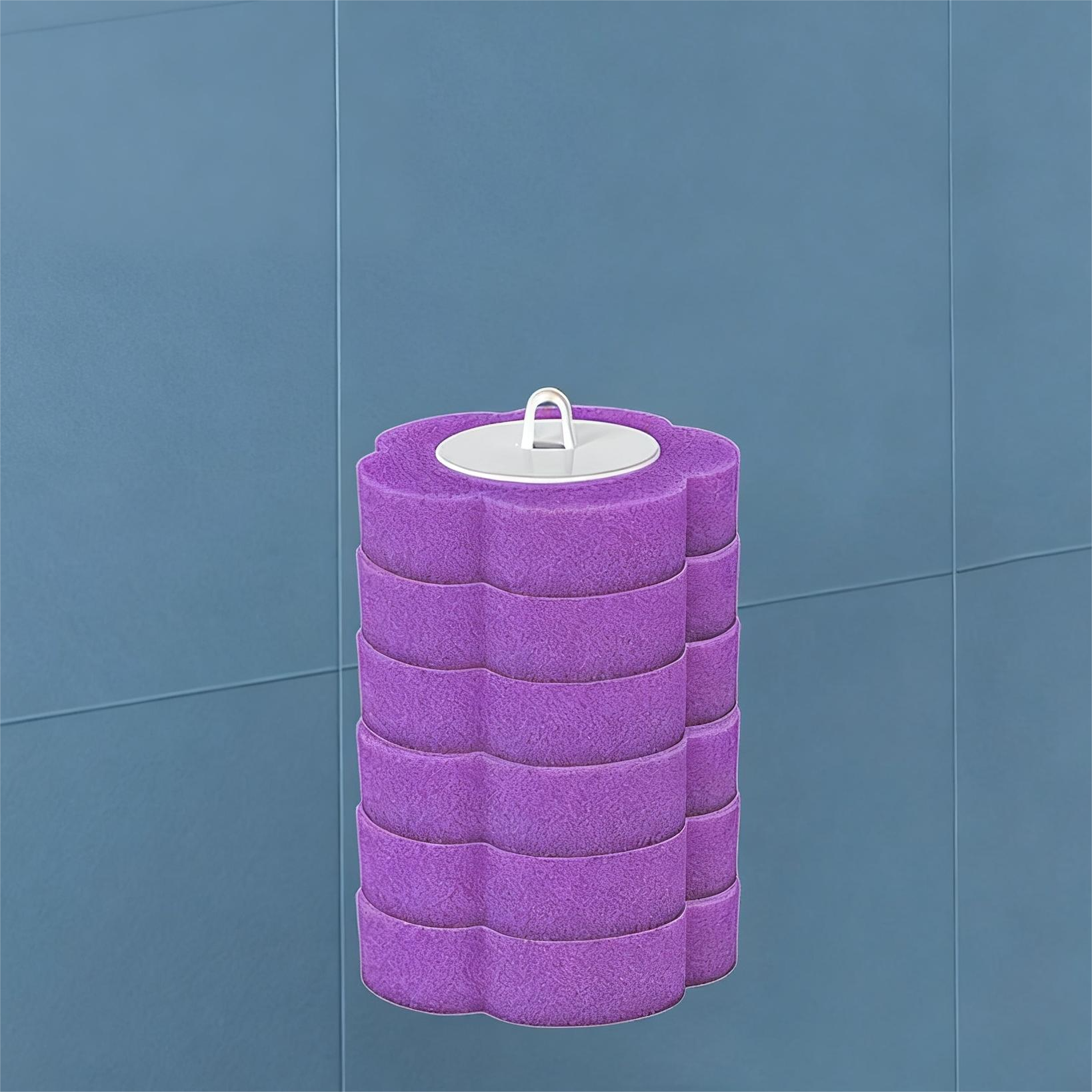 Disposable toilet brush with wall mount