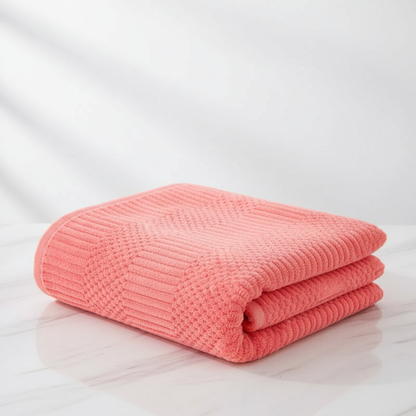 2-piece towel set made of coral fleece