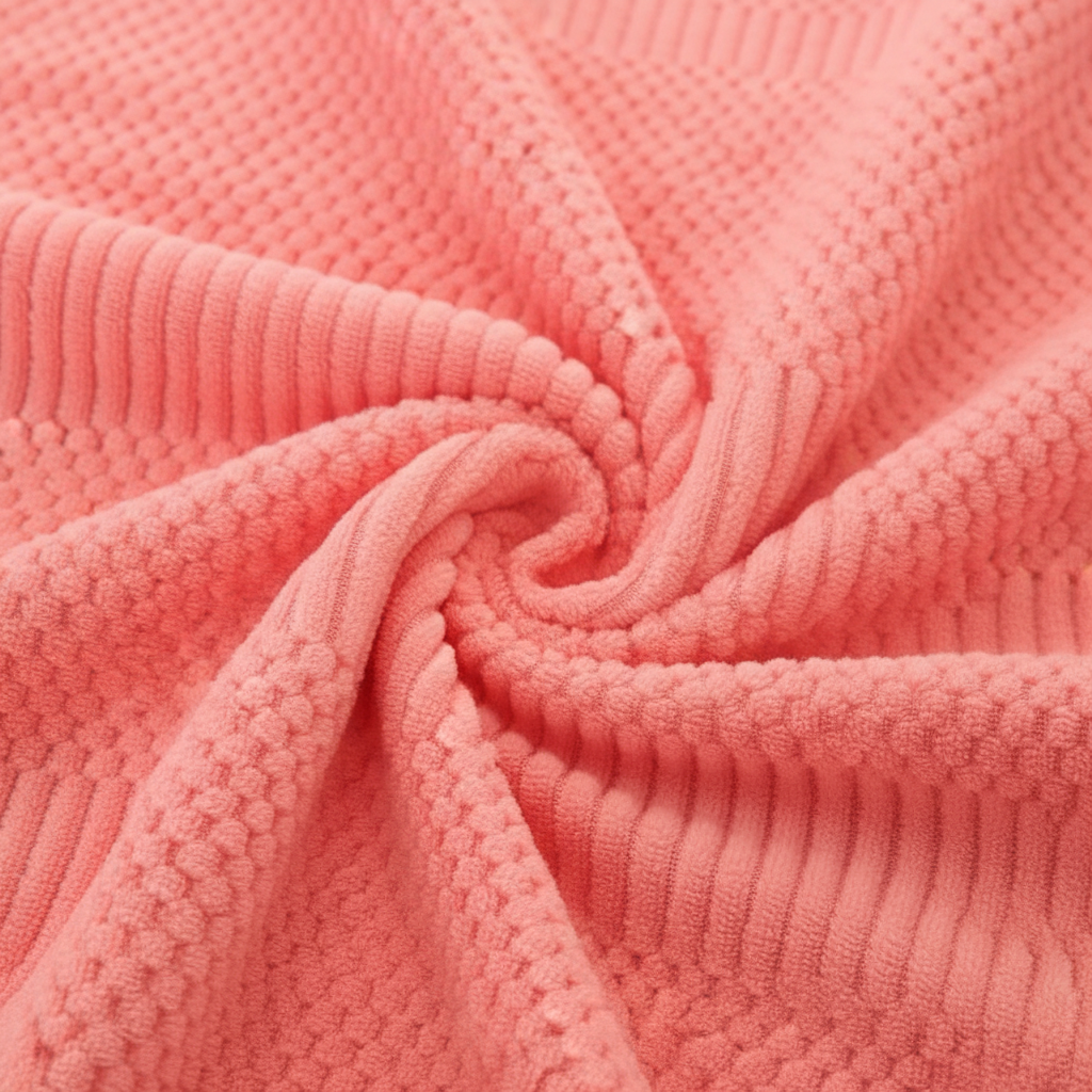 2-piece towel set made of coral fleece