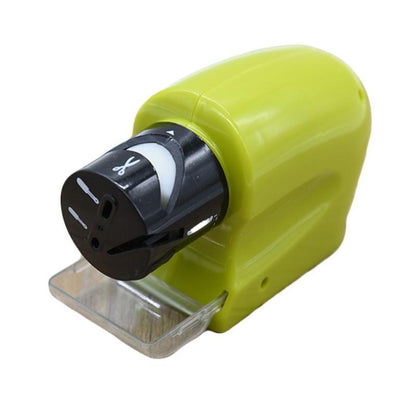 Electric knife sharpener with batteries – Automatic guide