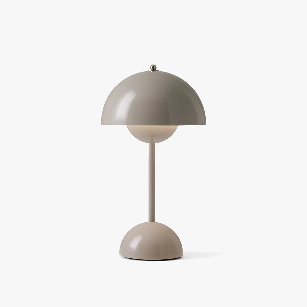 Dimmable LED Table Lamp with Battery – Mushroom Shape Design