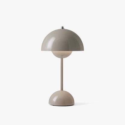 Dimmable LED Table Lamp with Battery – Mushroom Shape Design