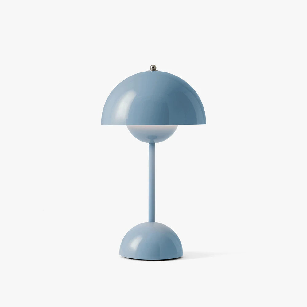Dimmable LED Table Lamp with Battery – Mushroom Shape Design