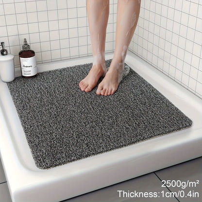 Non-slip shower mat with loofah texture – quick-drying