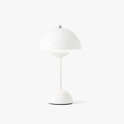Dimmable LED Table Lamp with Battery – Mushroom Shape Design
