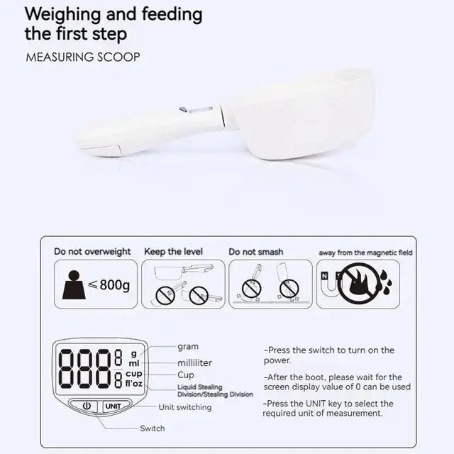 Digital Measuring Spoon with Scale – Precise Portioning