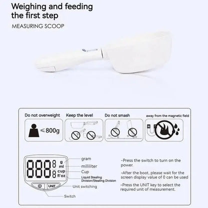 Digital Measuring Spoon with Scale – Precise Portioning