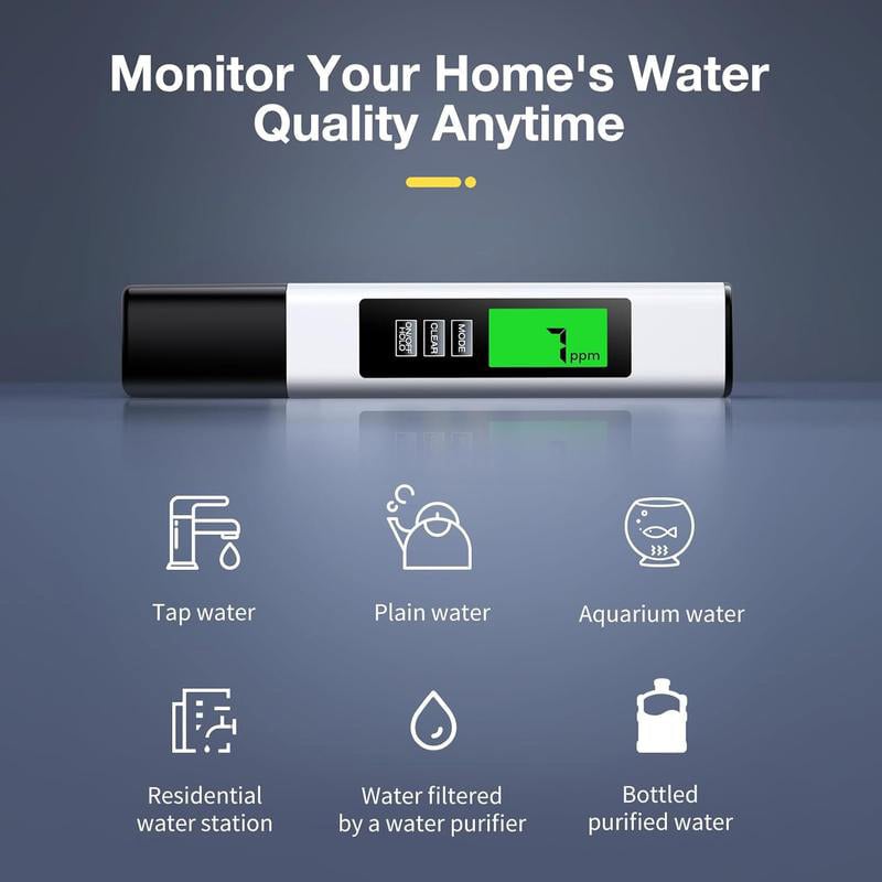 Water quality tester 4-in-1 with TDS measurement