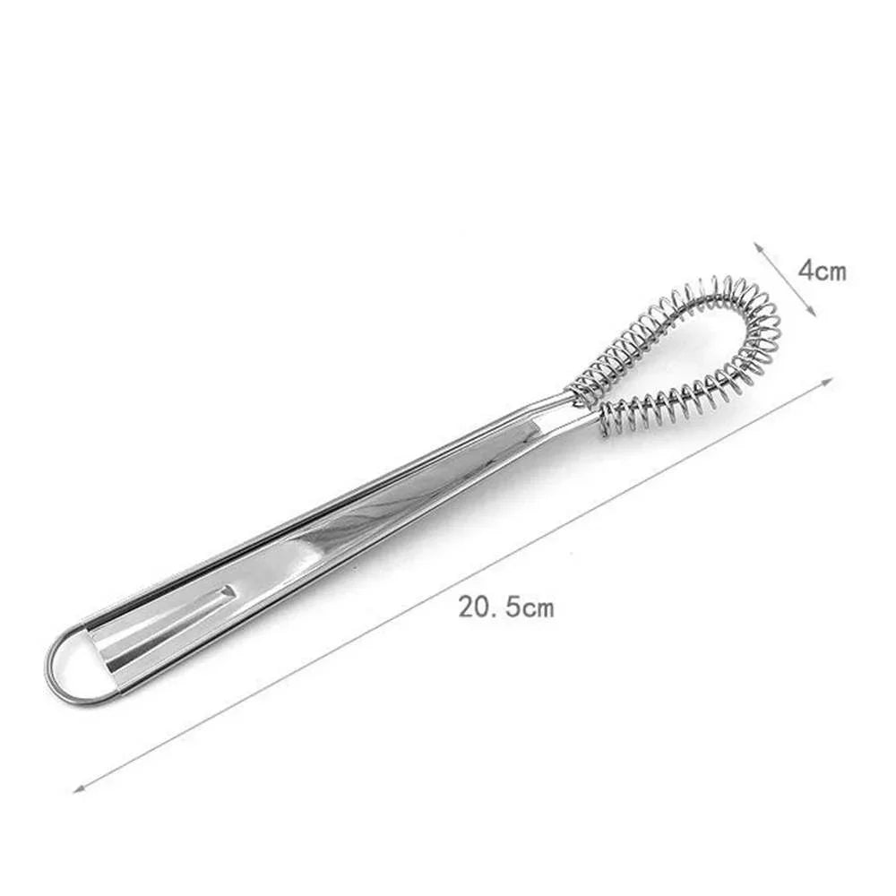 Stainless Steel Whisk with Spring Mechanism for Lump-Free Sauces