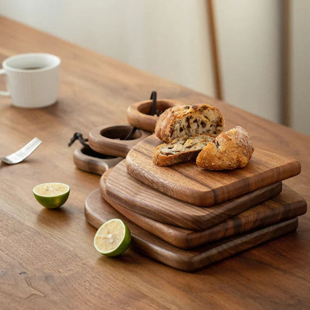Walnut Cutting Board Set of 2 – With Loop Handle for Hanging
