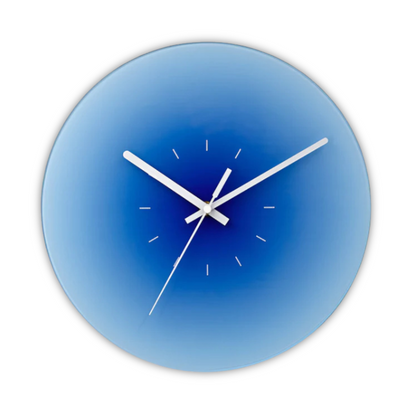 Glass Wall Clock with Modern Design – 30 cm Diameter