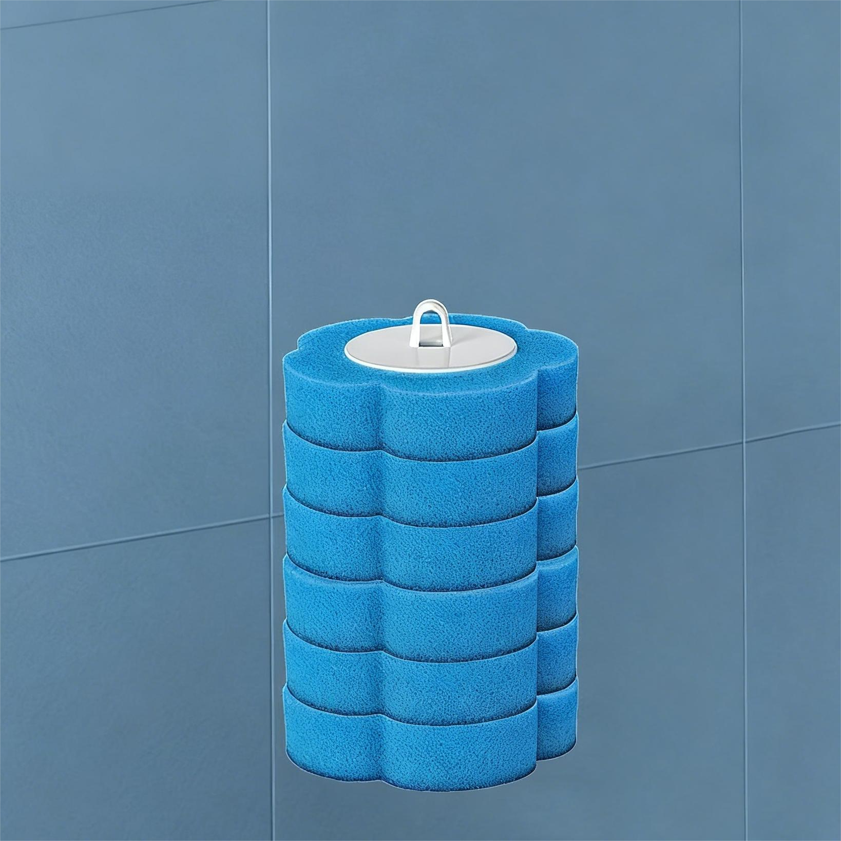 Disposable toilet brush with wall mount