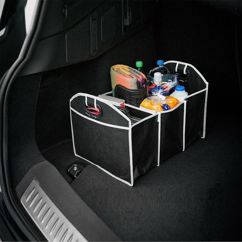 Foldable trunk bag with 3 compartments – Black