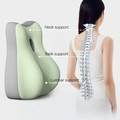 Wedge pillow for couples with ergonomic shape