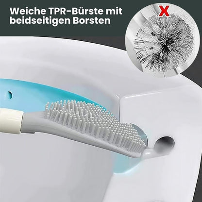 Toilet brush with spray function – wall mounting without drilling