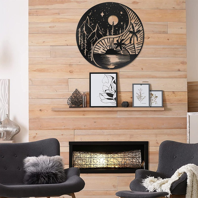 Metal wall decoration tree of life with birds
