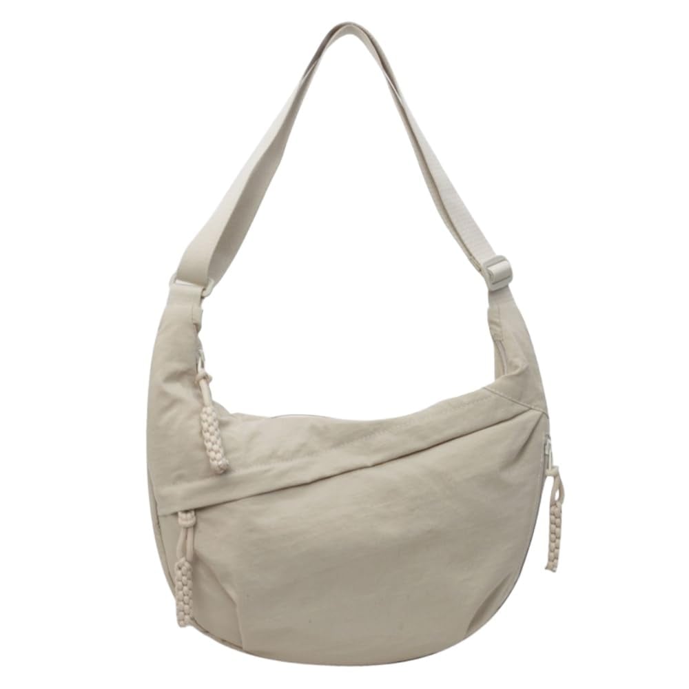 Nylon Crossbody Bag with Multiple Compartments – Lightweight and Practical
