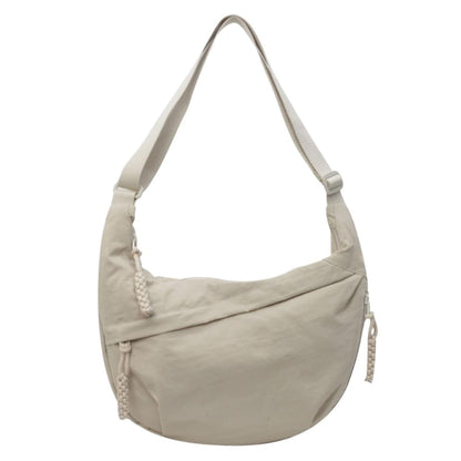 Nylon Crossbody Bag with Multiple Compartments – Lightweight and Practical