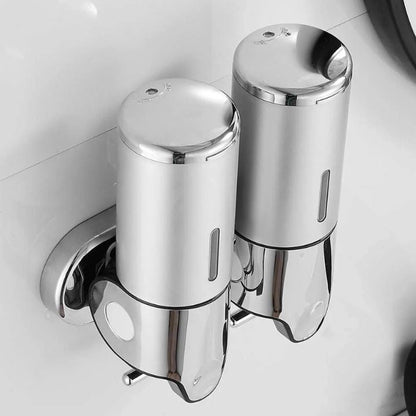 Wall-mounted soap dispenser – 500 ml capacity with pump mechanism