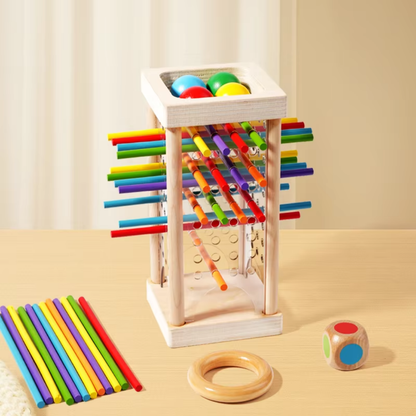 Wooden Stacking Tower Game – Develop Fine Motor Skills from Age 3