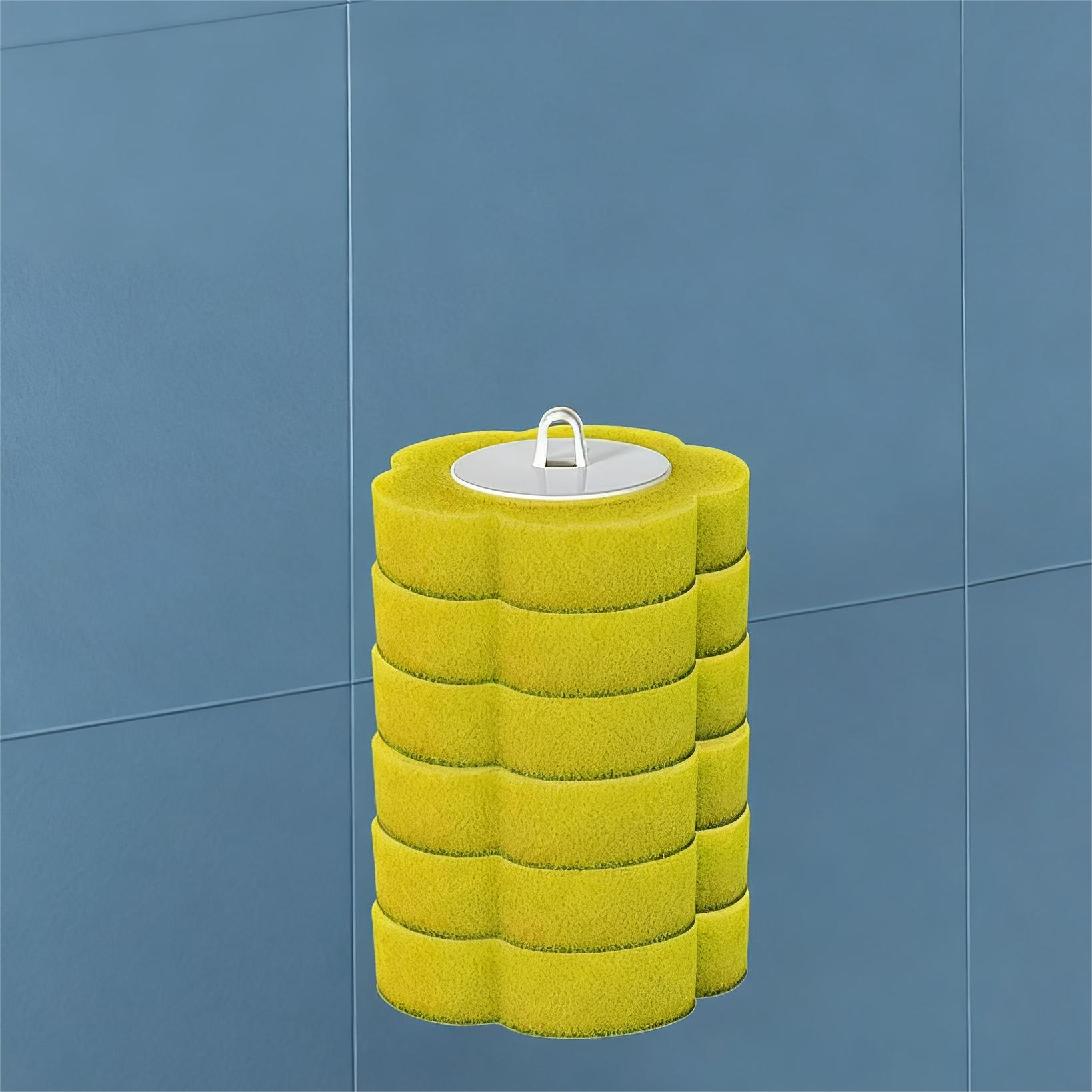 Disposable toilet brush with wall mount