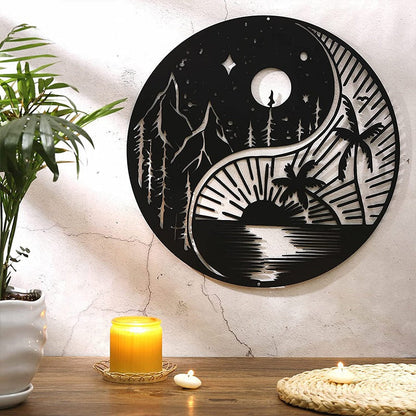 Metal wall decoration tree of life with birds
