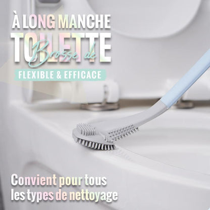 Toilet brush with long handle – Triangular TPR brush head