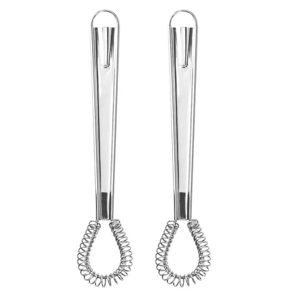 Stainless Steel Whisk with Spring Mechanism for Lump-Free Sauces