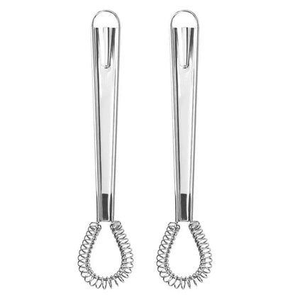 Stainless Steel Whisk with Spring Mechanism for Lump-Free Sauces