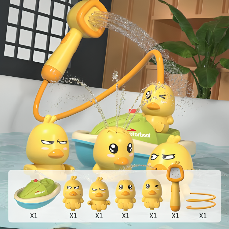 Bath Toy Shower Head with Ducks – Water Fun for Kids
