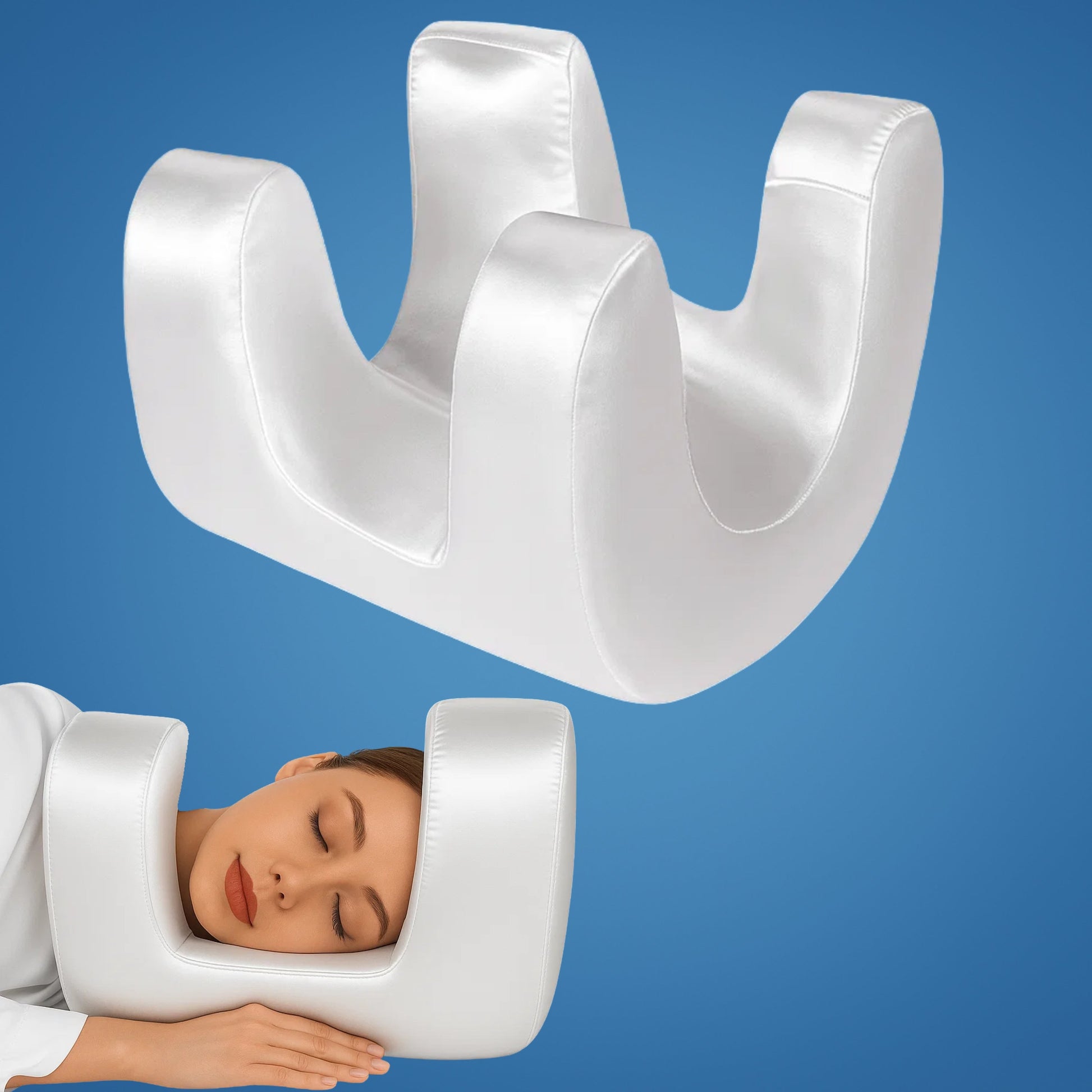 Beauty Pillow for Side Sleepers - Anti-Wrinkle Memory Foam