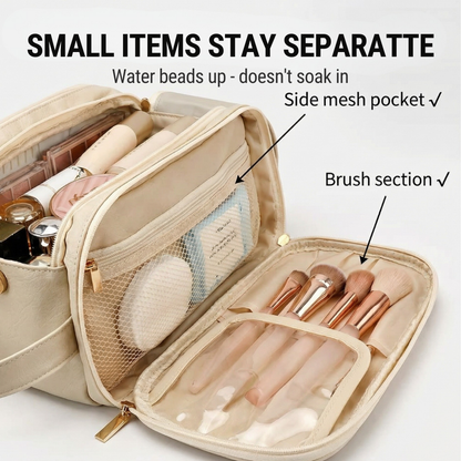 Makeup Organizer – Flat Foldable, Holds 25+ Products