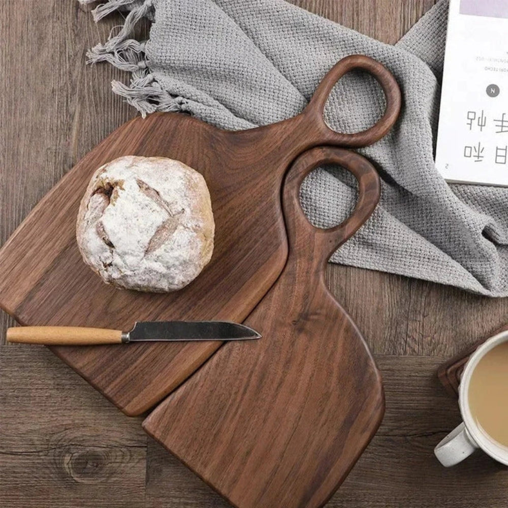 Walnut Cutting Board Set of 2 – With Loop Handle for Hanging