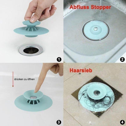 Drain stopper with hair strainer – prevent clogs