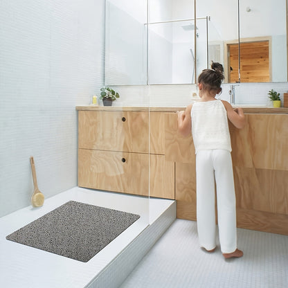 Non-slip shower mat with loofah texture – quick-drying