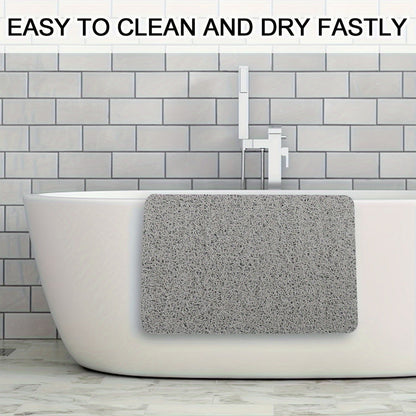 Non-slip shower mat with loofah texture – quick-drying