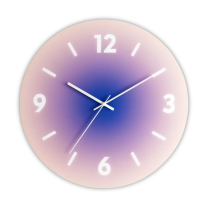 Glass Wall Clock with Modern Design – 30 cm Diameter
